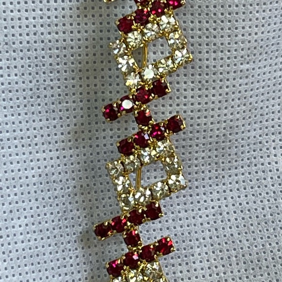 Lot of two Vintage Rhinestone Christmas Brooches - Picture 4 of 7